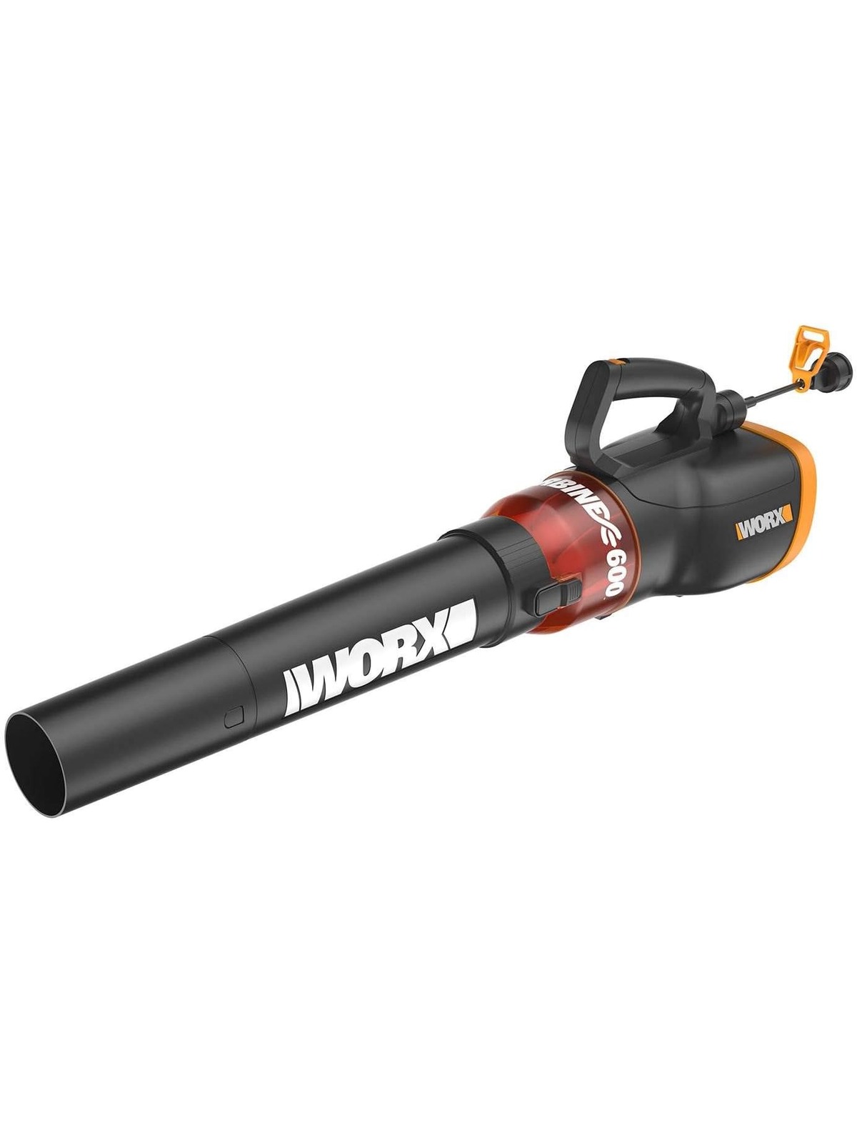 WORX TURBINE 12 Amp Corded Leaf Blower with 110 MPH and 600 CFM Output and Variable Speed Control - WG520