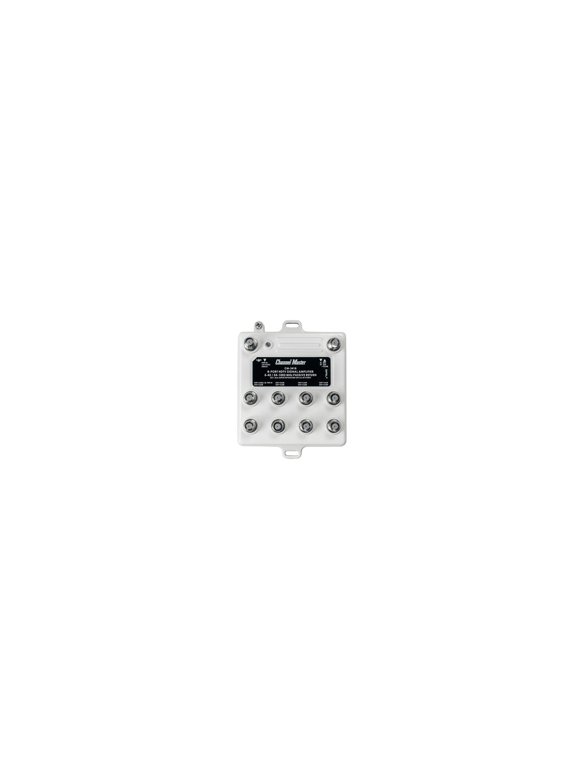 Channel Master CM-3418 8-Port Distribution Amplifier for Cable and Antenna Signals