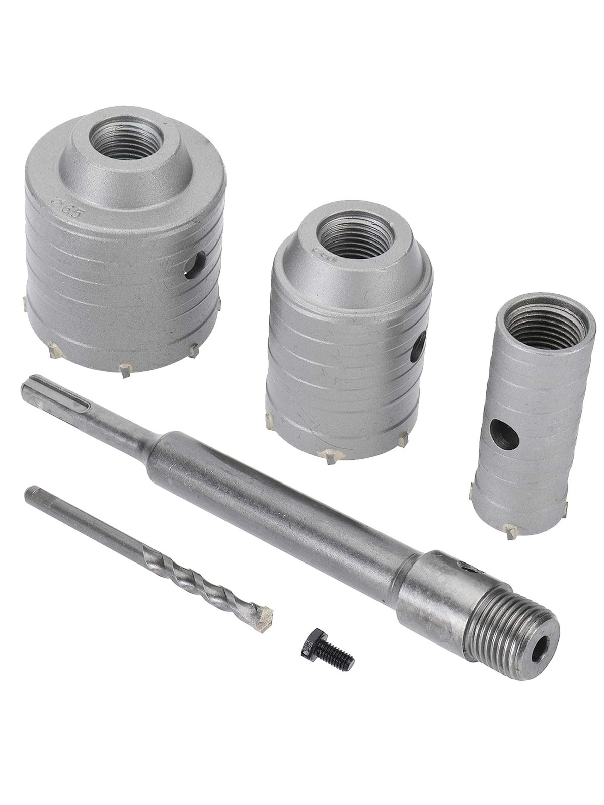 HighFree 65mm 50mm 30mm SDS Plus Shank Hole Saw Cutter Concrete Cement Stone Wall Drill Bit Kits for Brick Concrete Cement Stone