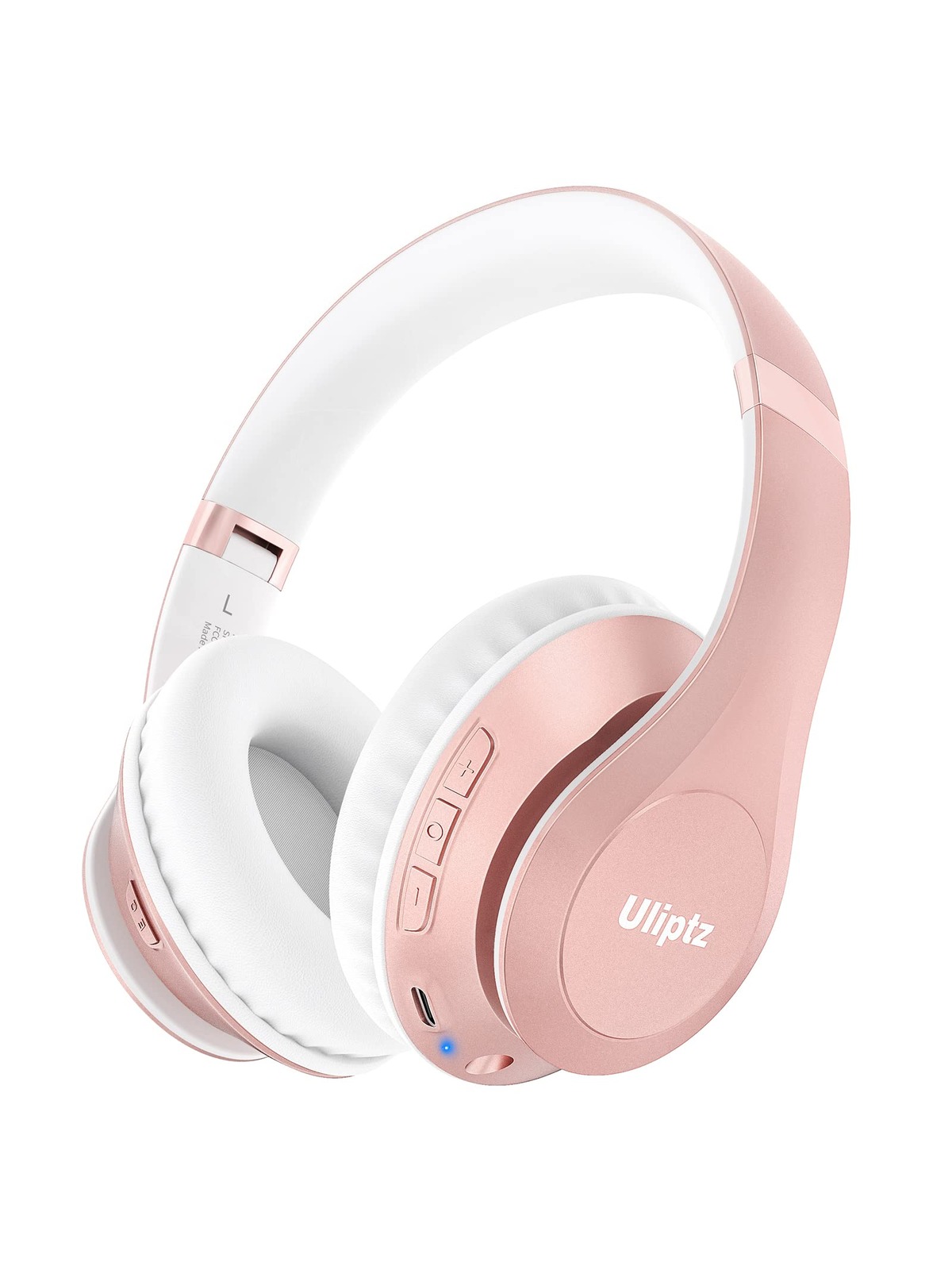 Uliptz Wireless Bluetooth Headphones, 60H Playtime, 3 EQ Sound Modes, HiFi Stereo Over Ear Headphones with Microphone, Foldable Lightweight Bluetooth 5.2 Headphones for Travel/Office/Cellphone/TV/PC