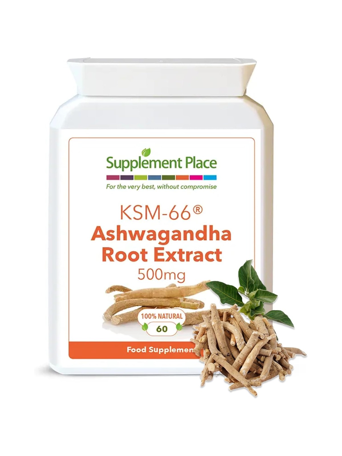 RENEW ACTIVES Ashwagandha KSM-66 Supplement 500MG per Serving with Black Pepper for Superior Absorption - Focus & Mood Support to Increase Energy & Sleep Aid - Made in Canada - 120 Capsules