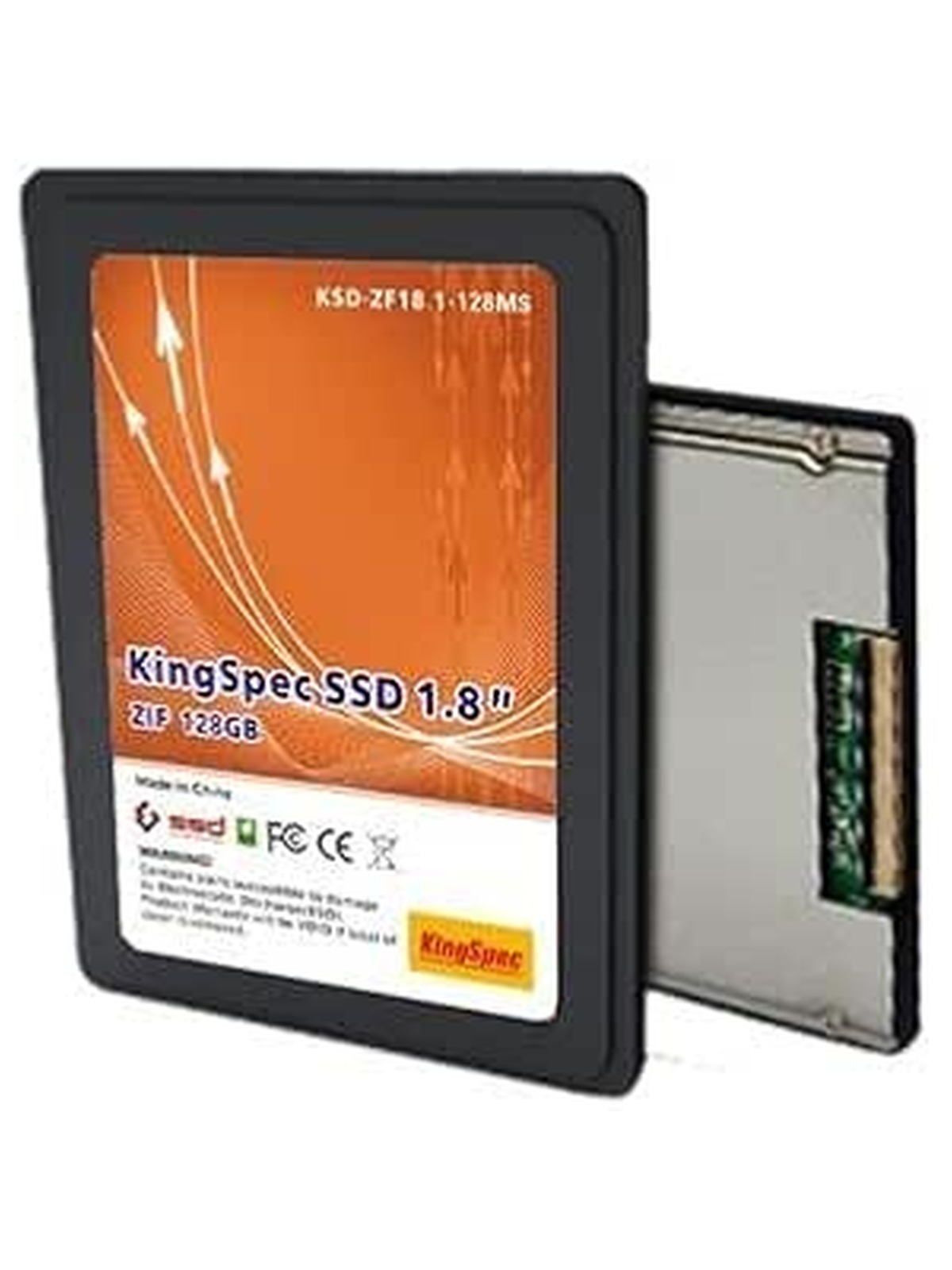 128GB KingSpec 1.8-inch ZIF 40-pin SSD Solid State Disk SMI Controller (MLC)