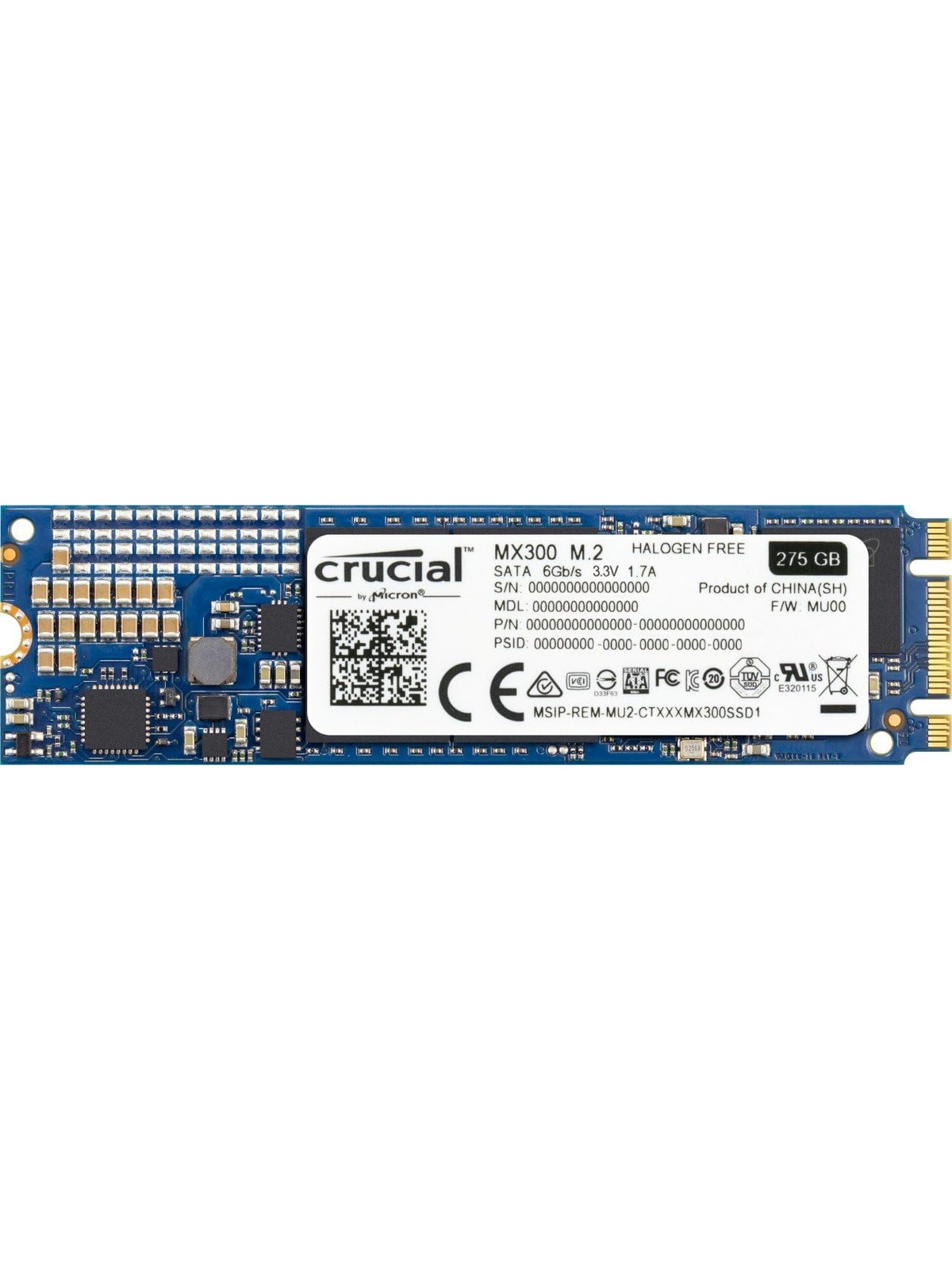 Crucial MX300 275GB SATA 2.5 Inch Internal Solid State Drive - CT275MX300SSD1