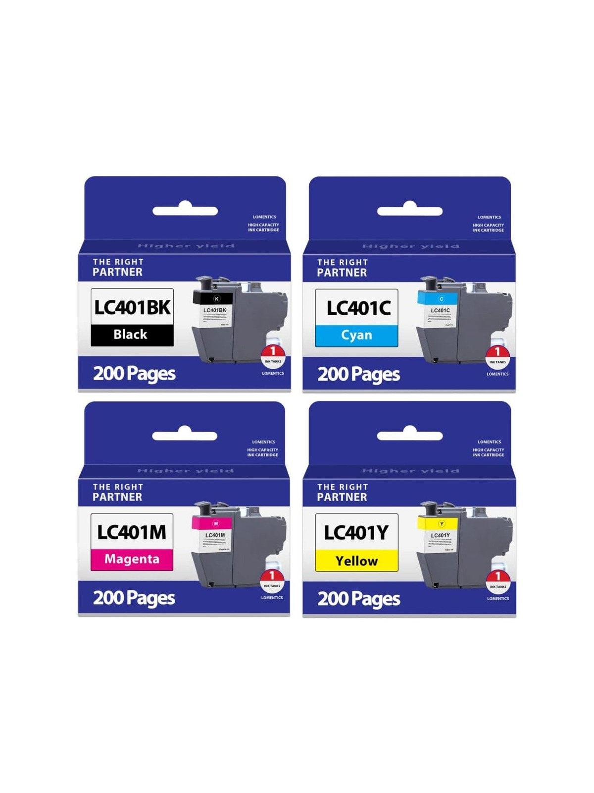 GREENSKY 4 Pack(1BK,1C,1Y,1M) Compatible Ink Cartridge Replacement for Brother LC103 Compatible With Brother MFC-J245DW, J4410DW, J450DW, J4610DW, J470DW, J650DW, J6720DW, J6920DW, J870DW etc