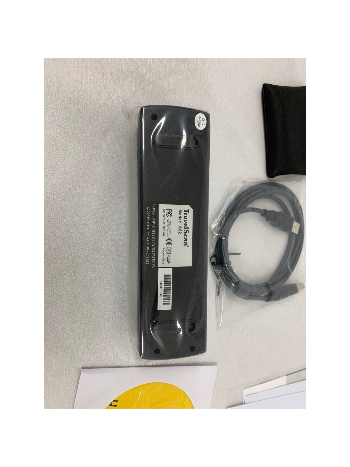 TravelScan 662 Mobile USB Document, Receipt ID Scanner