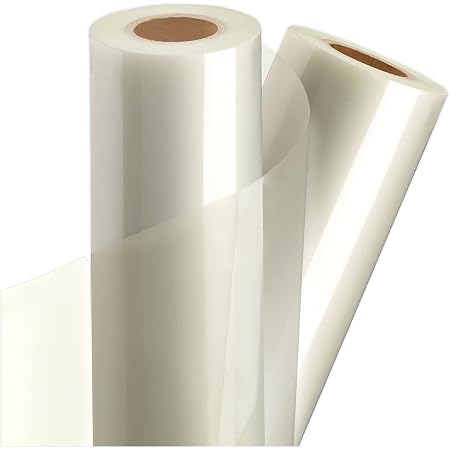 Craftables Transparent Vinyl Roll - Permanent, Adhesive, Glossy & Waterproof | 12" x 10' - for Crafts, Cricut, Silhouette, Expressions, Cameo, Decal, Signs, Stickers