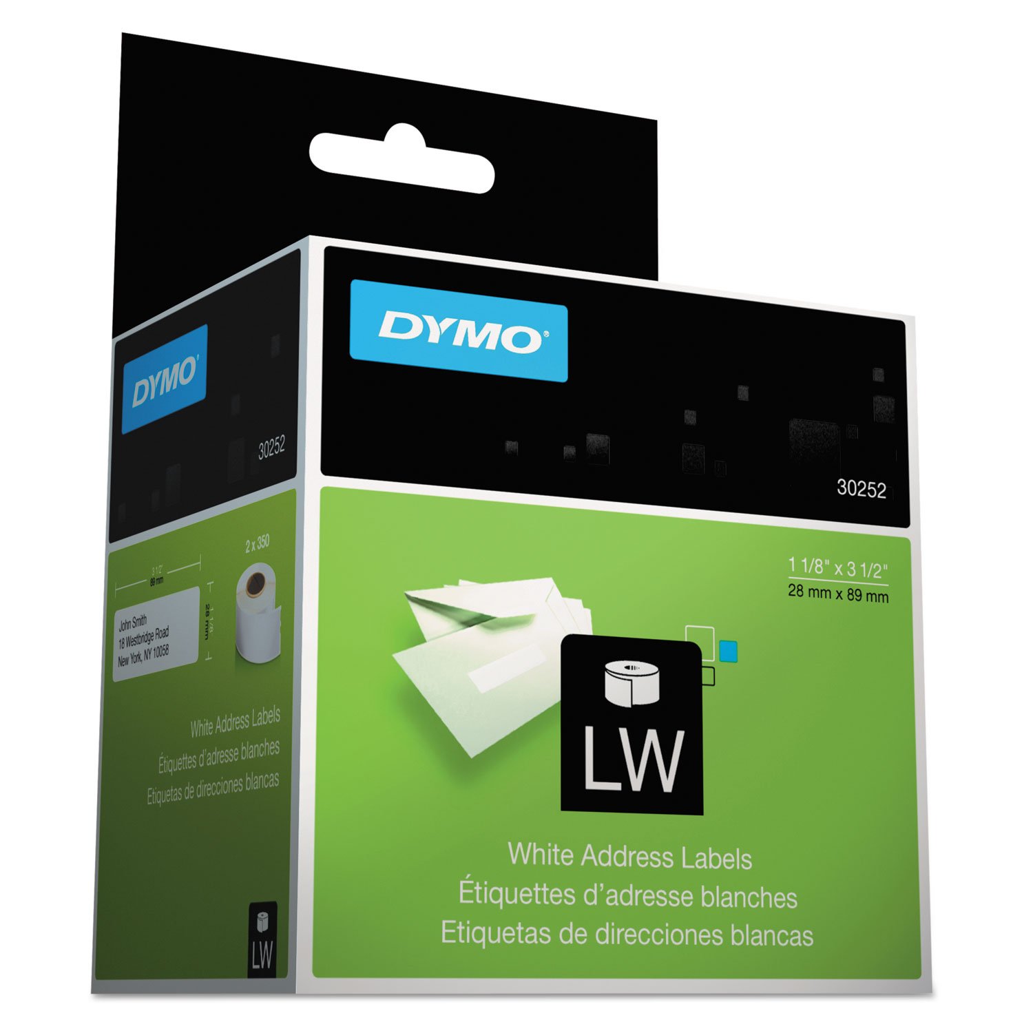 [10Rolls, 350/Roll] Dymo 30252 Compatible 1-1/8" x 3-1/2" Address Labels
