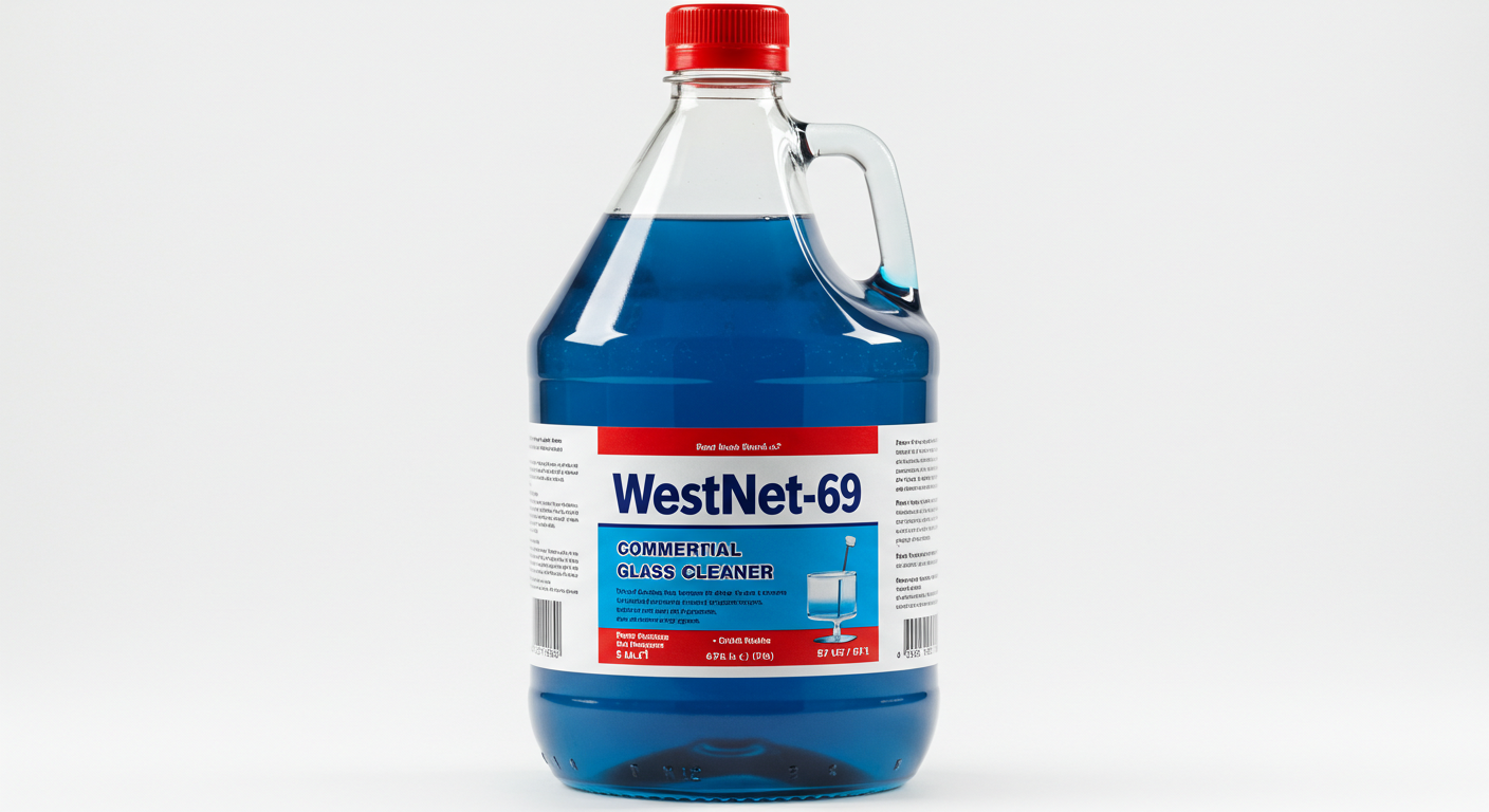 WestNet-69 Concentrated Commercial Glass Cleaner 5.L 1.3 Gal
