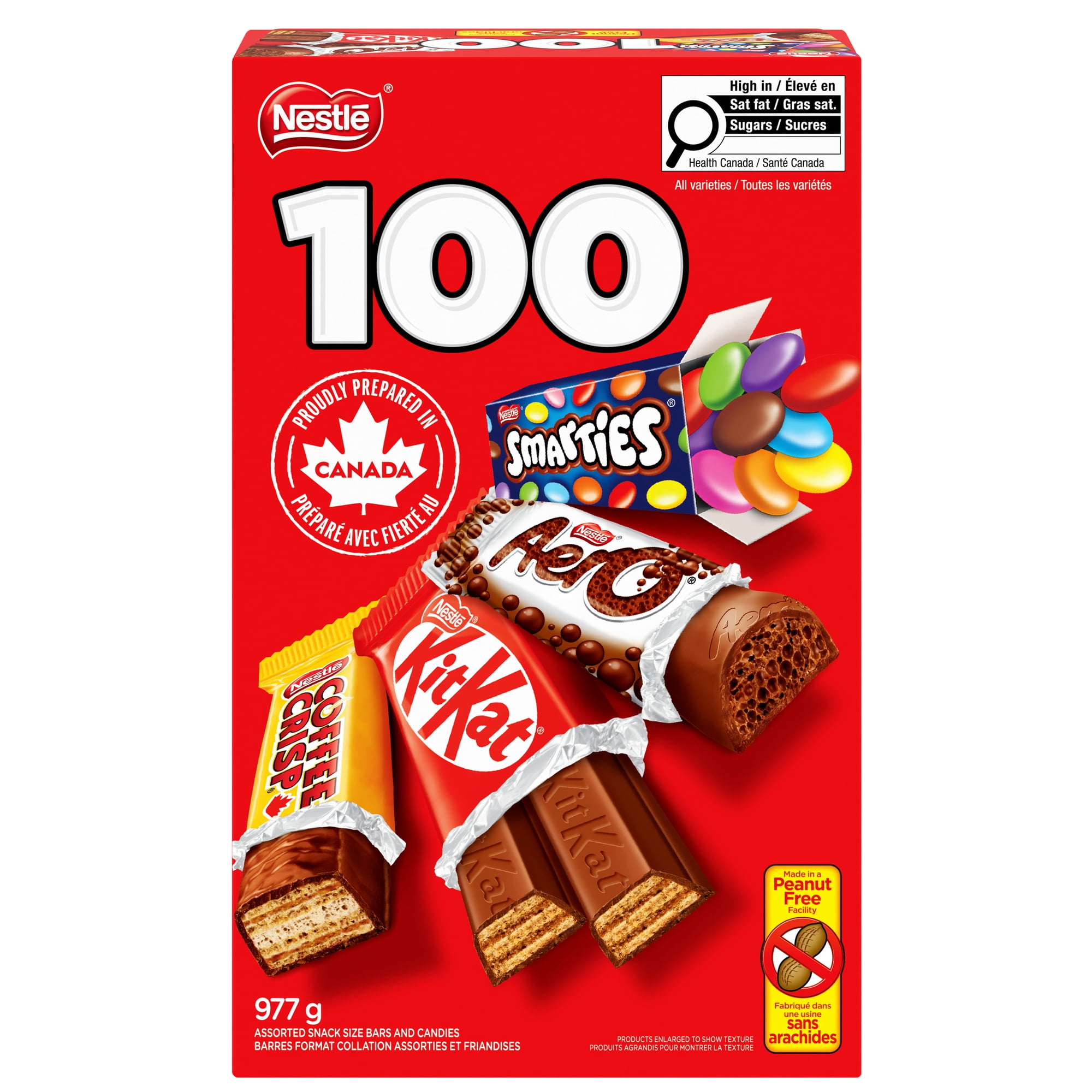 Nestle assorted mini bars, 100 count, 977 g