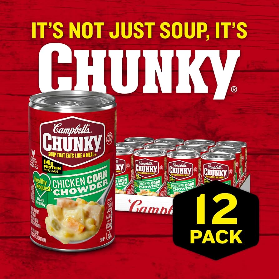 Campbell's Chunky Chicken Corn Chowder Soup, 540 mL