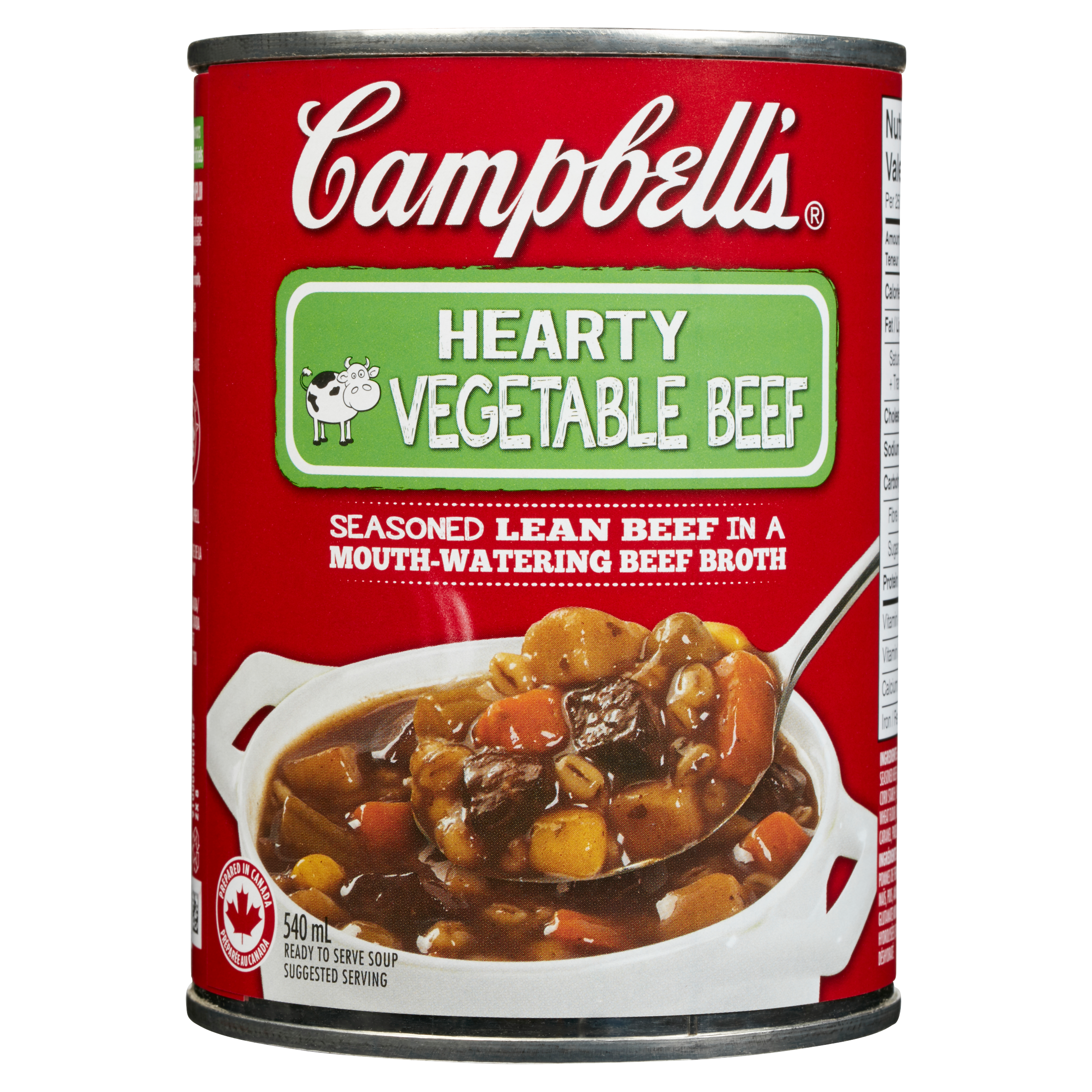 Campbell's Hearty Vegetable Beef Soup, 540 mL