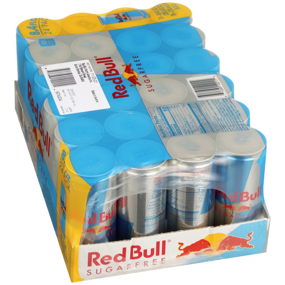 Red Bull Energy Drink, Sugar Free, 250ml (24 pack)