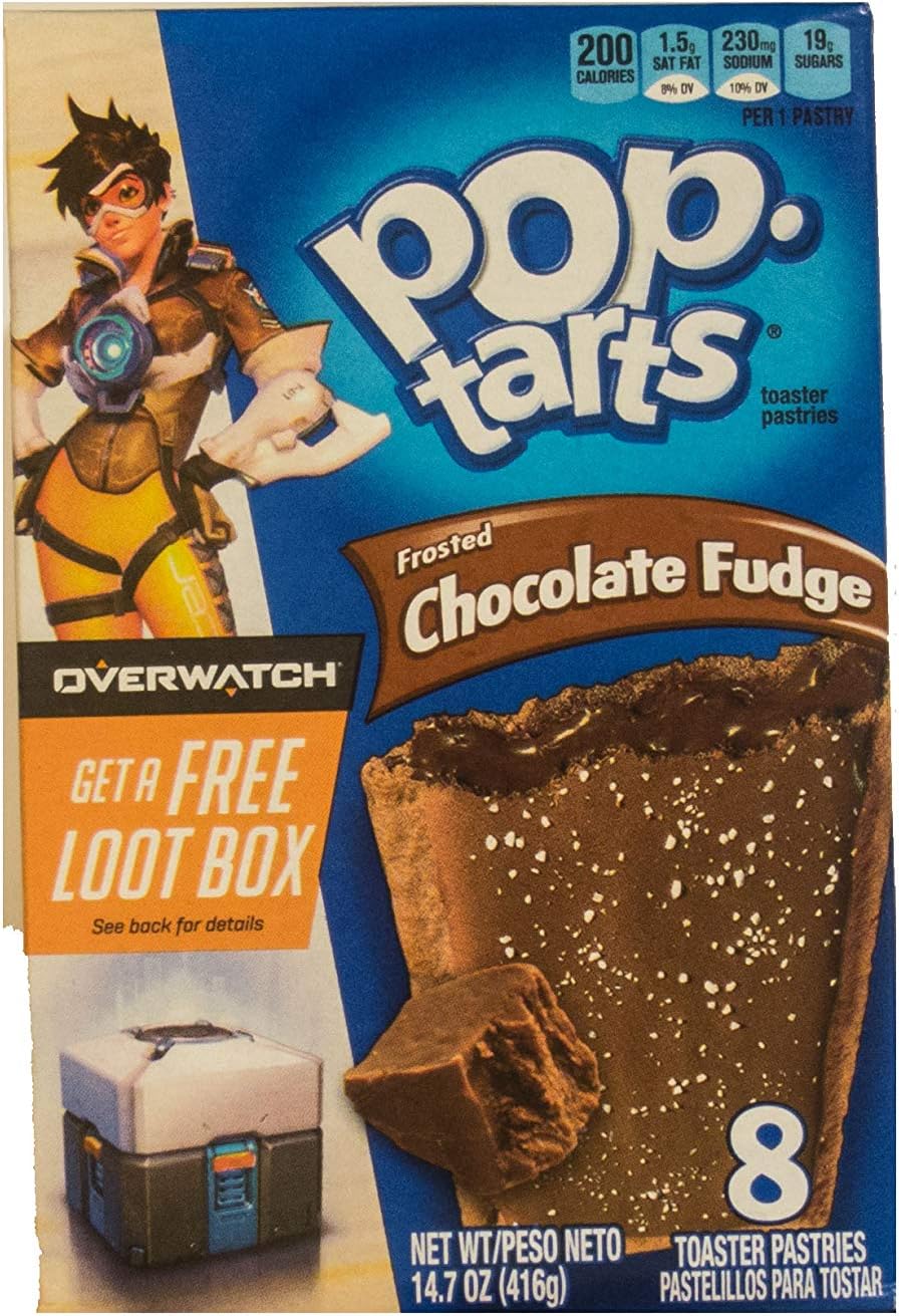 Kellogg's Pop Tarts Toaster Pastries, Frosted Chocolate Fudge 8 Pastries 400 Gram