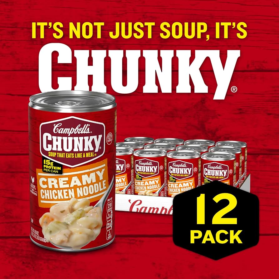 Campbell's Chunky Creamy Chicken Noodle Soup, 540 mL