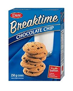 Breaktime Chocolate Chip - Cookies with Real Chocolate Chips 250g Unit Pack