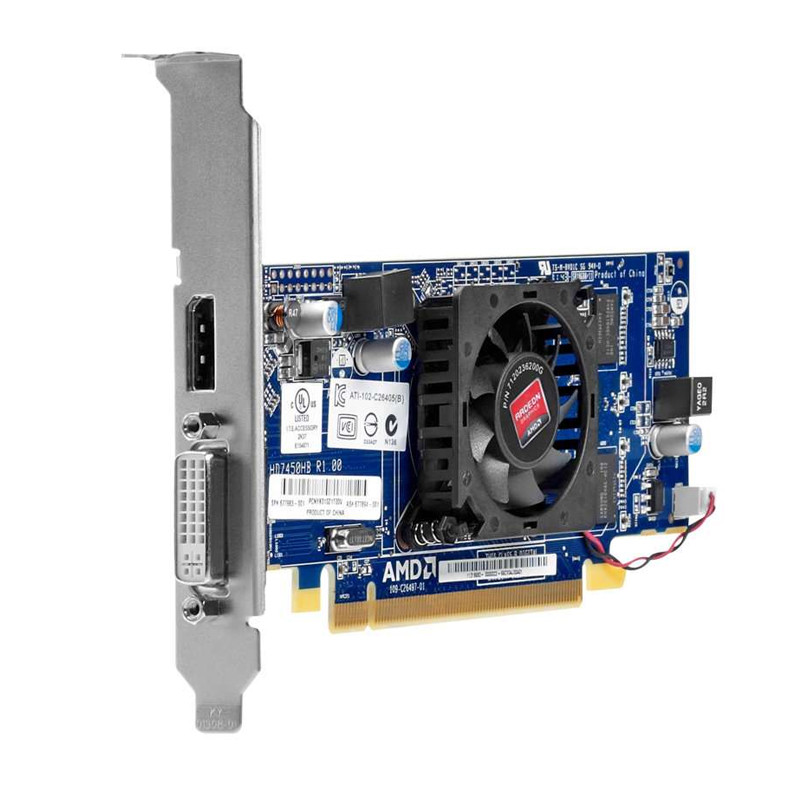 ATI Radeon HD 7450 graphics card 1GB DDR3 memory, 625MHz GPU clo