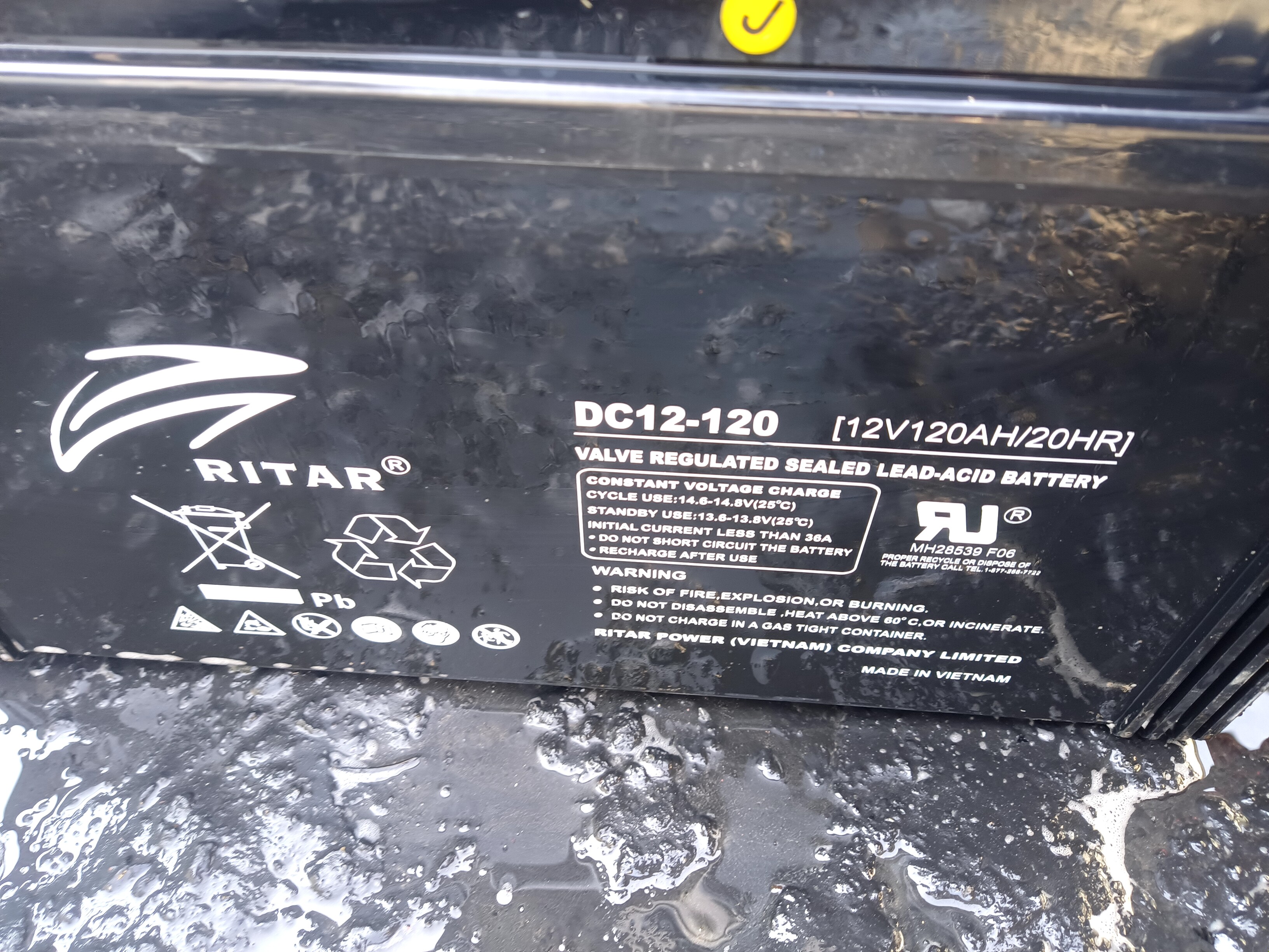 12V DC12-120  120 Amp Hour Sealed Battery Solar Telecom Deep Cycle